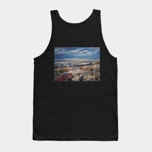 Paris city view to Sacre Coeur Tank Top